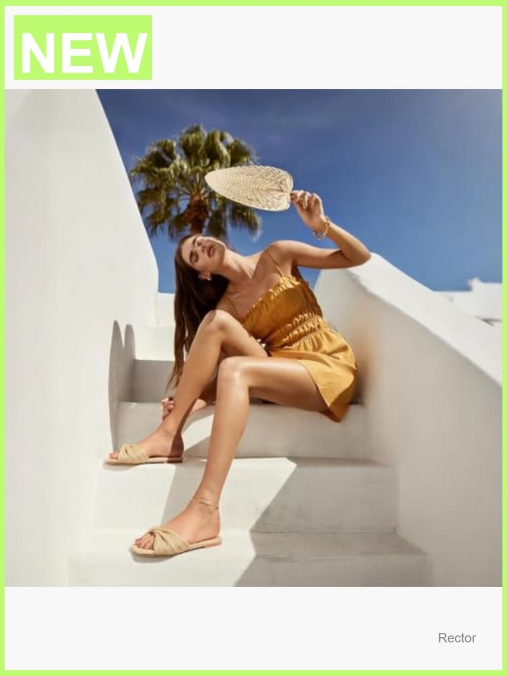 Women's Straw Woven Braided Twist Slide Sandals - Picture 5 of 7